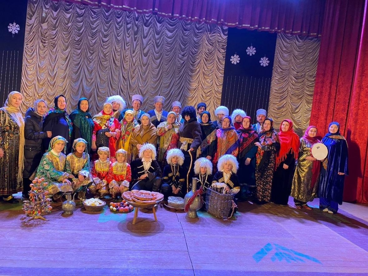 Местный народный театр «Алхада» провел обрядовое представление