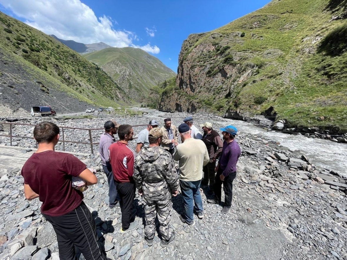 В селе Гимитль завершается восстановление русла реки Ойсор