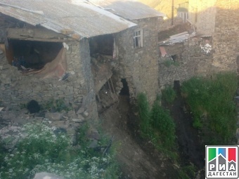 Частный дом рухнул в с. Сачада